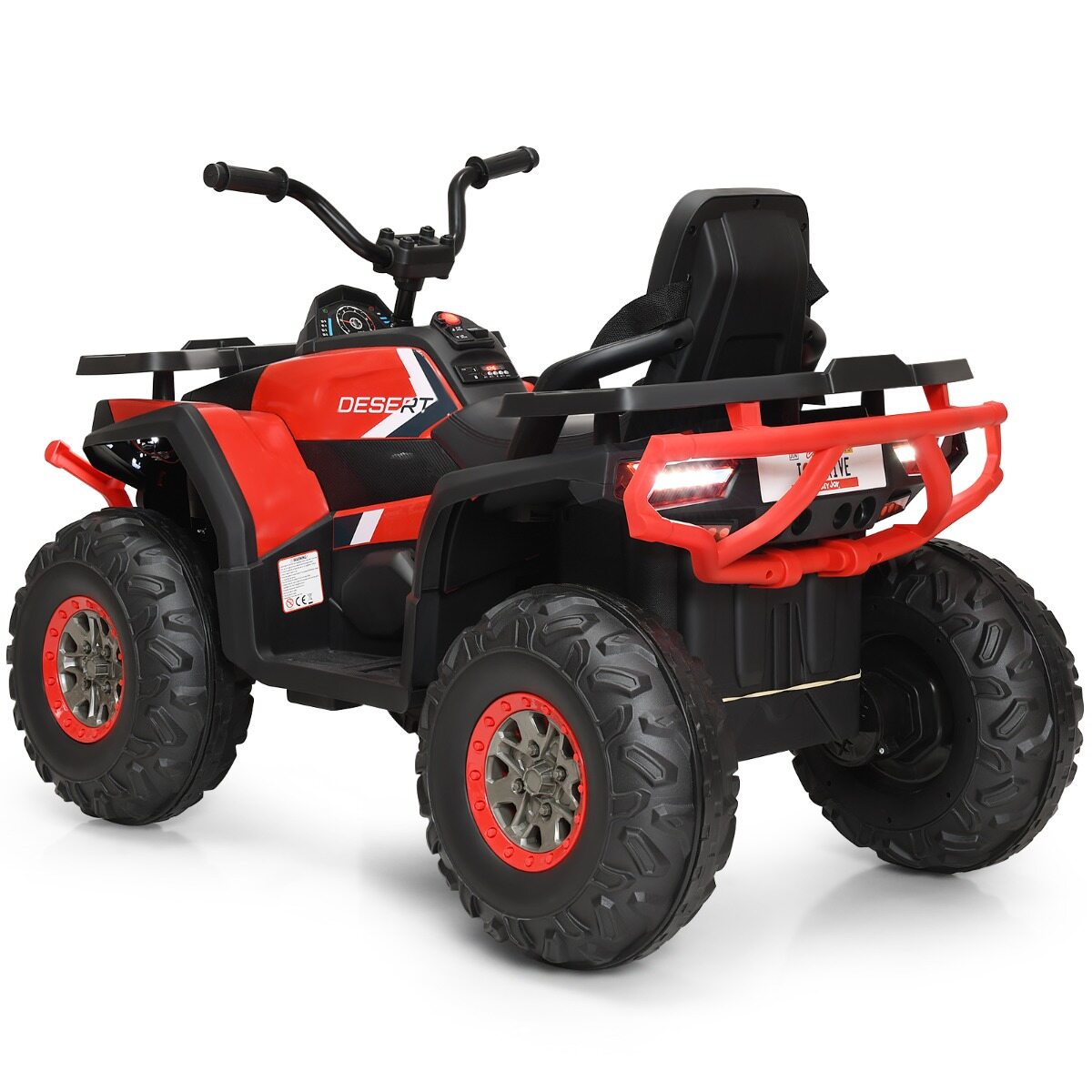 12 V elektriline laste ATV esitulega 4 ratast laste auto elektriauto lastele alates 3. eluaastast punane
