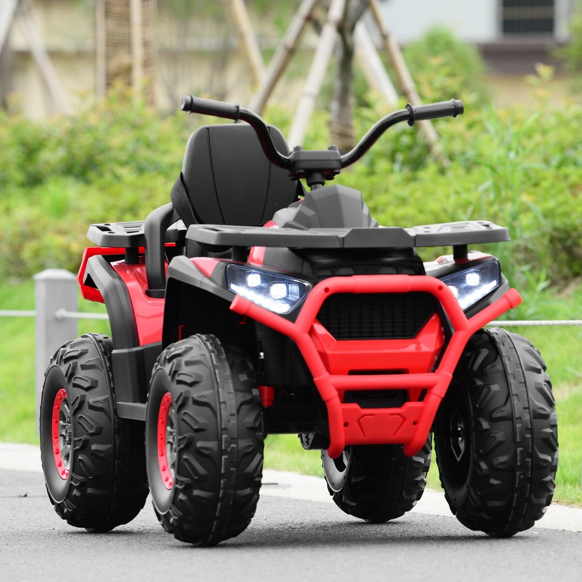 12 V elektriline laste ATV esitulega 4 ratast laste auto elektriauto lastele alates 3. eluaastast punane