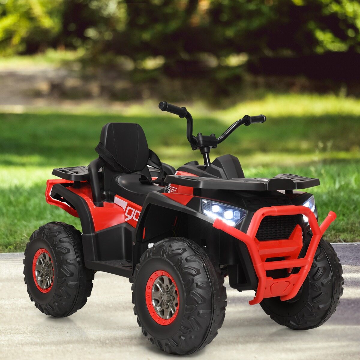 12 V elektriline laste ATV esitulega 4 ratast laste auto elektriauto lastele alates 3. eluaastast punane