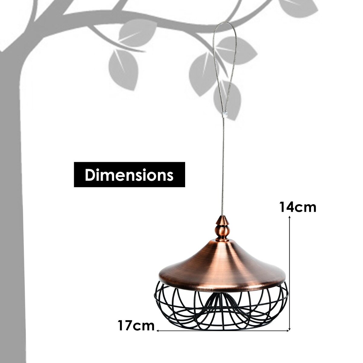 Rippuv rasvapallidega söötja metslindudele