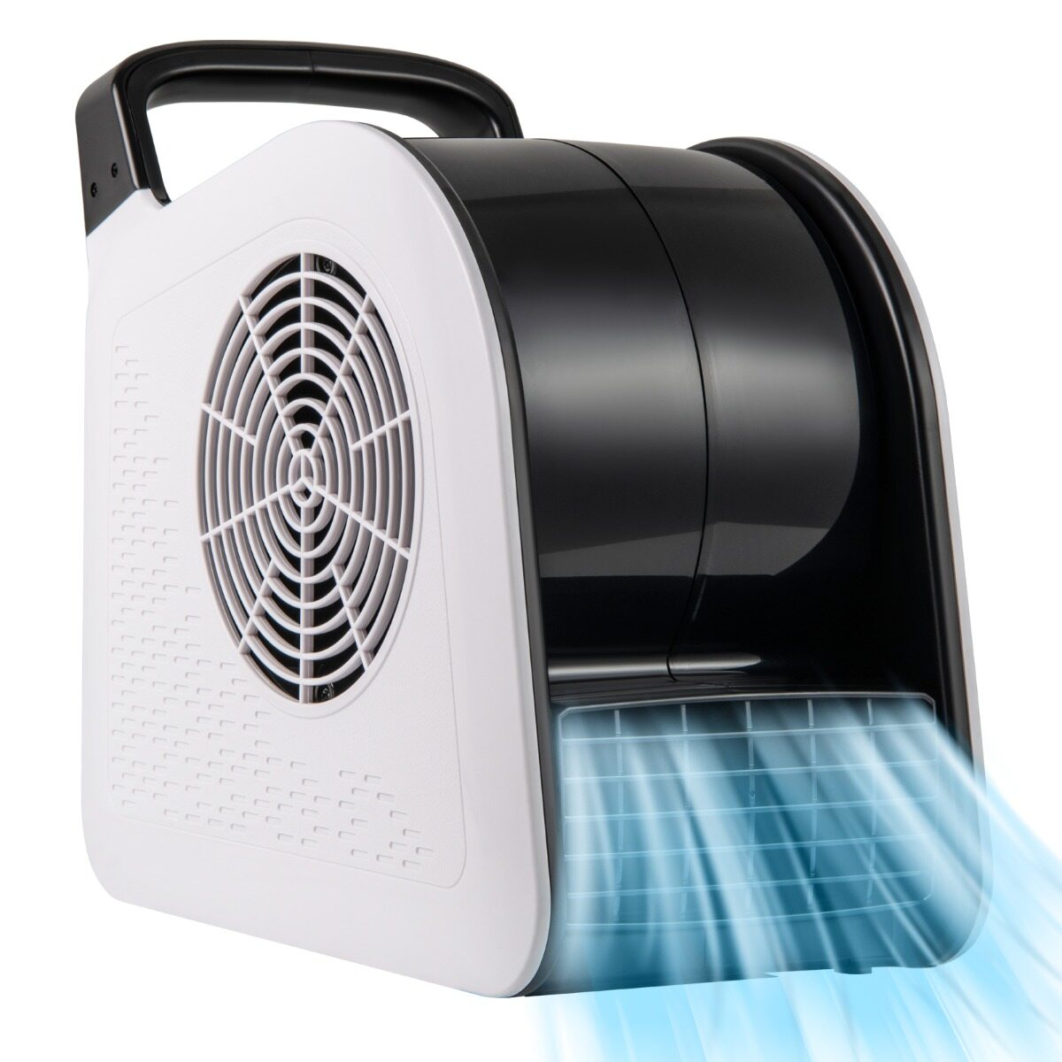 Kiire puhurventilaator, 3 kiirusega kaasaskantav ventilaator 185° pöörleva peaga, 130 W, 552 m³/h, 2 vahelduvvoolu pistikupesa