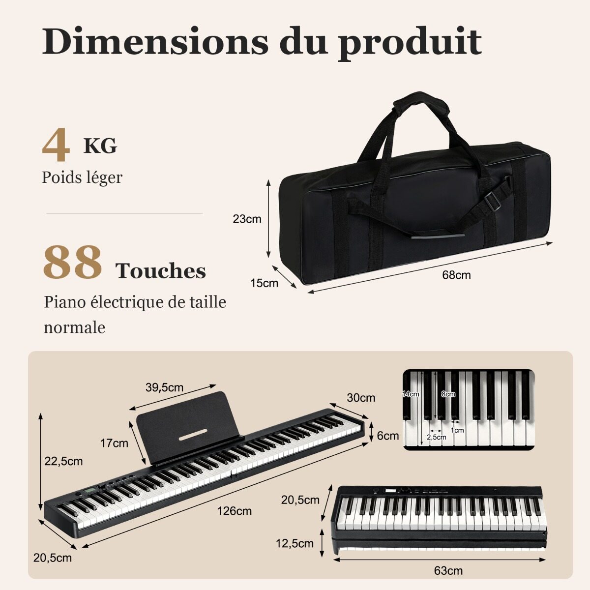 Kokkupandav e-klaviatuur 88 valgustatud klahviga digitaalne klaviatuur digitaalne klaviatuur must