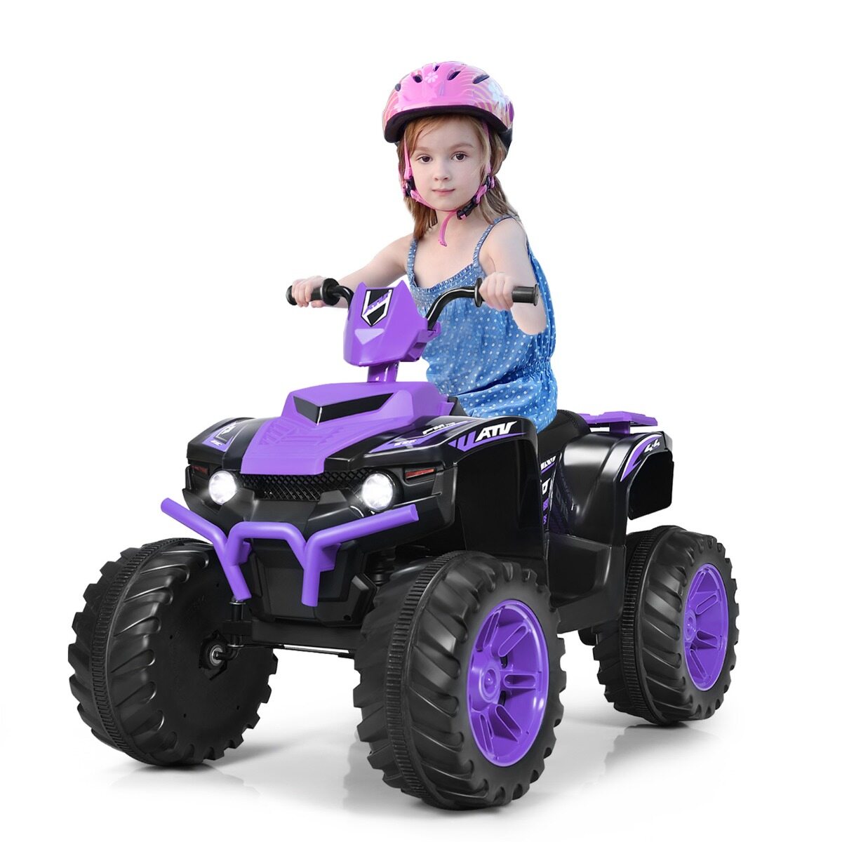 12 V elektriline laste ATV esitulega Mini elektriline ATV muusika ja signaaliga lilla