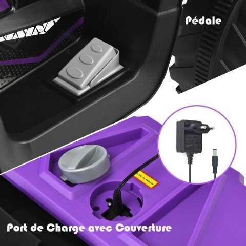 12 V elektriline laste ATV esitulega Mini elektriline ATV muusika ja signaaliga lilla
