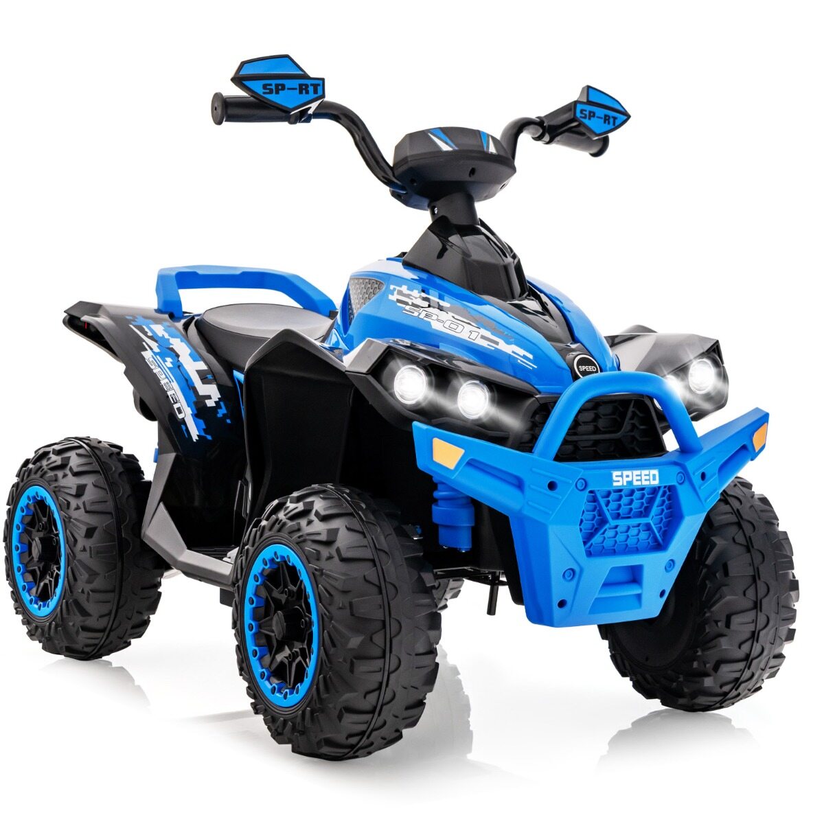 12 V elektriline laste ATV helisignaali ja LED-esitulega, sinine
