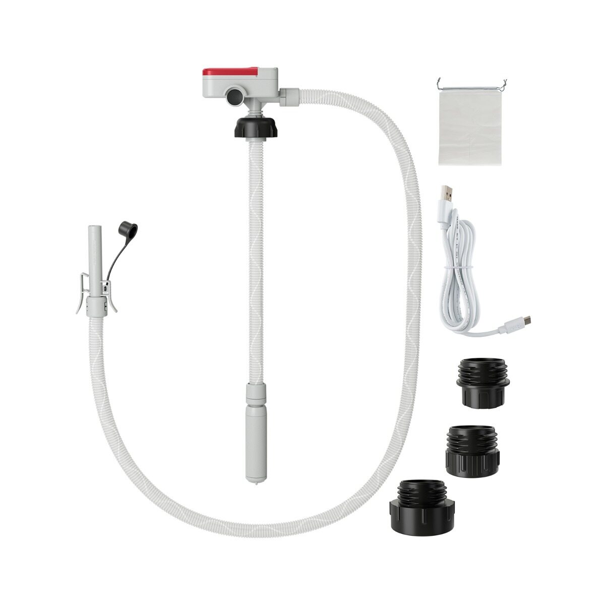 Kütuseülekandepump automaatse seiskamise anduri ja 3 suurusega adapteriga Elektriline kütusepump