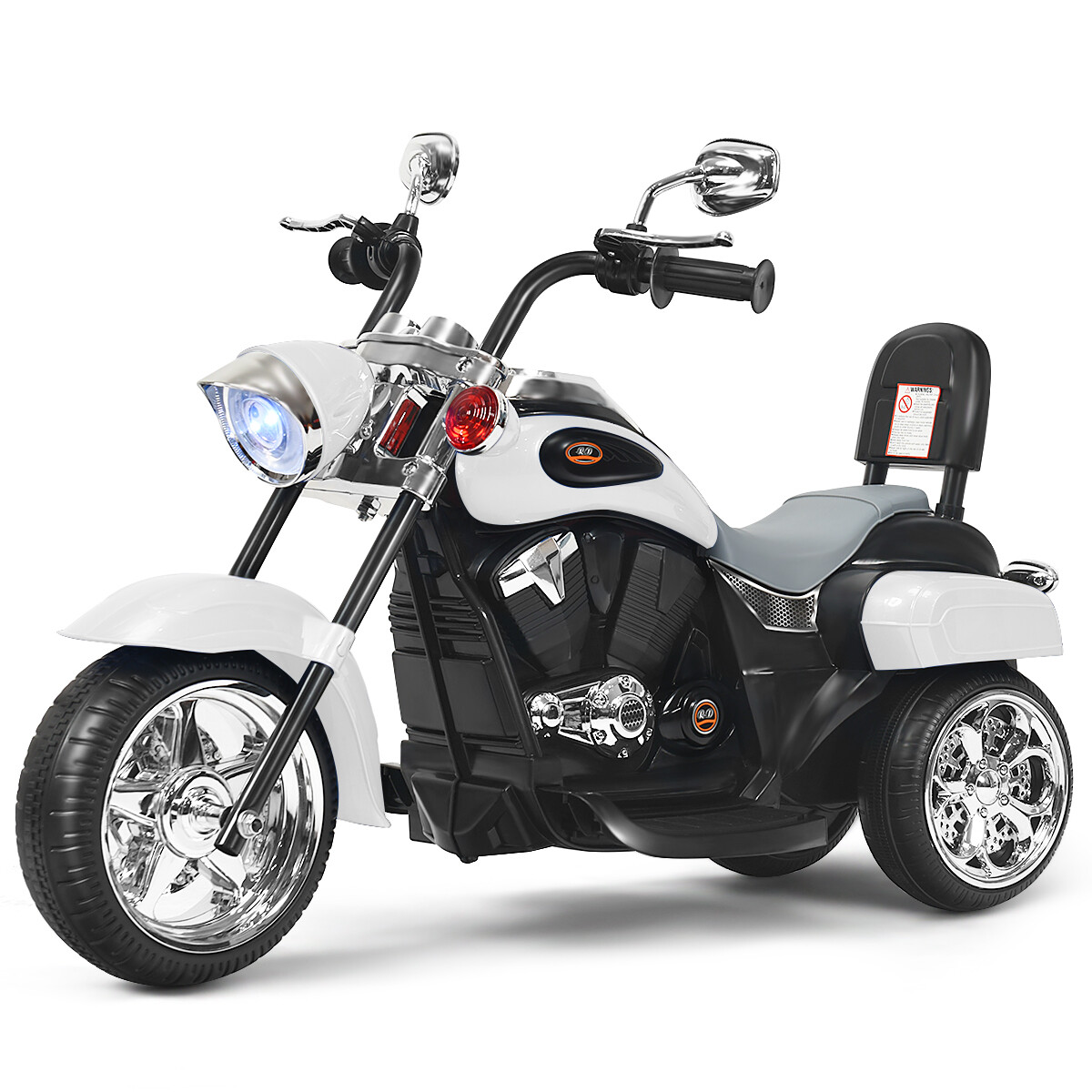 Laste chopper-elektrimootorratas 3 km/h