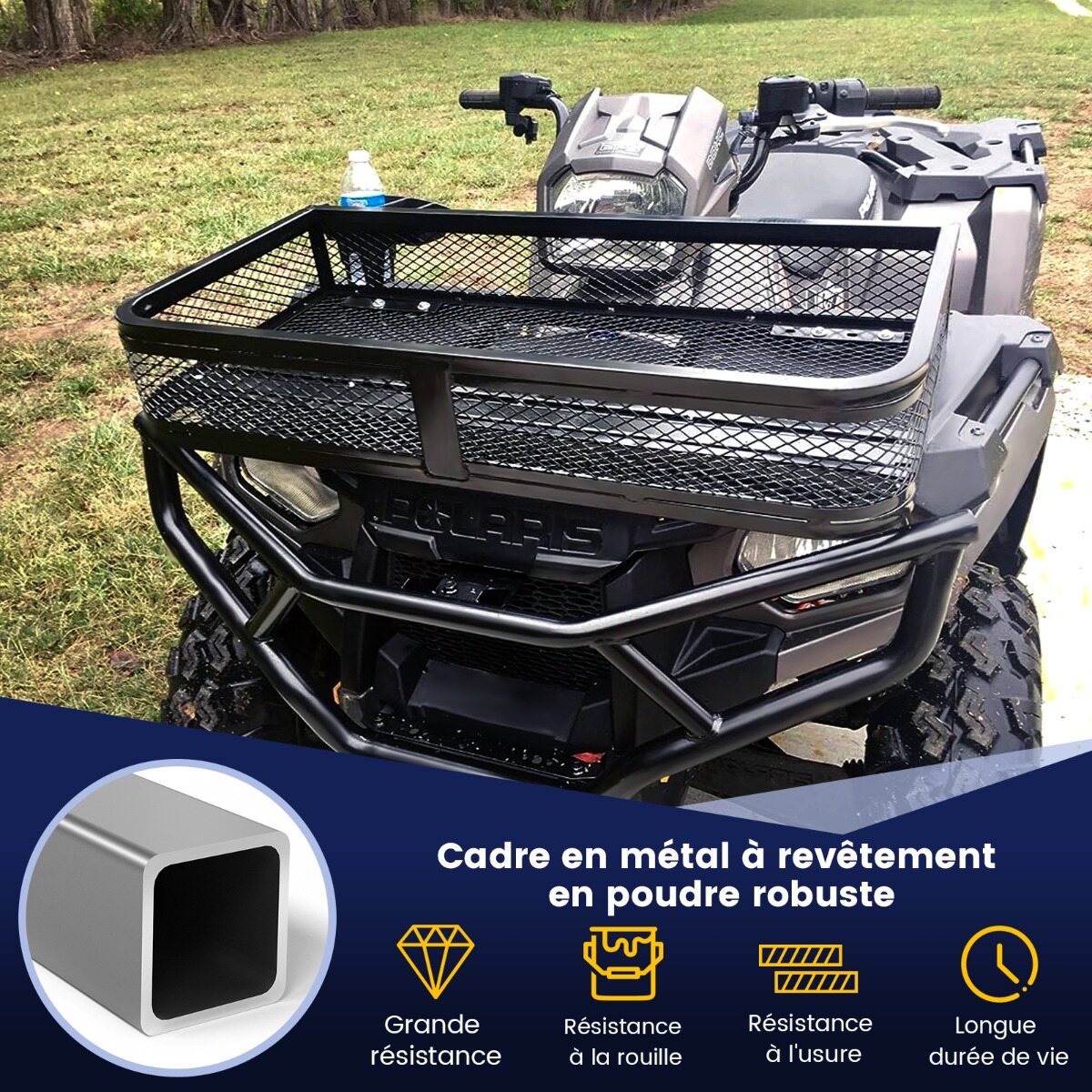 ATV eestlaetav korv, eesmine pagasikorv, pakiraami korv, hoiukorv 92 x 44 x 16,5 cm