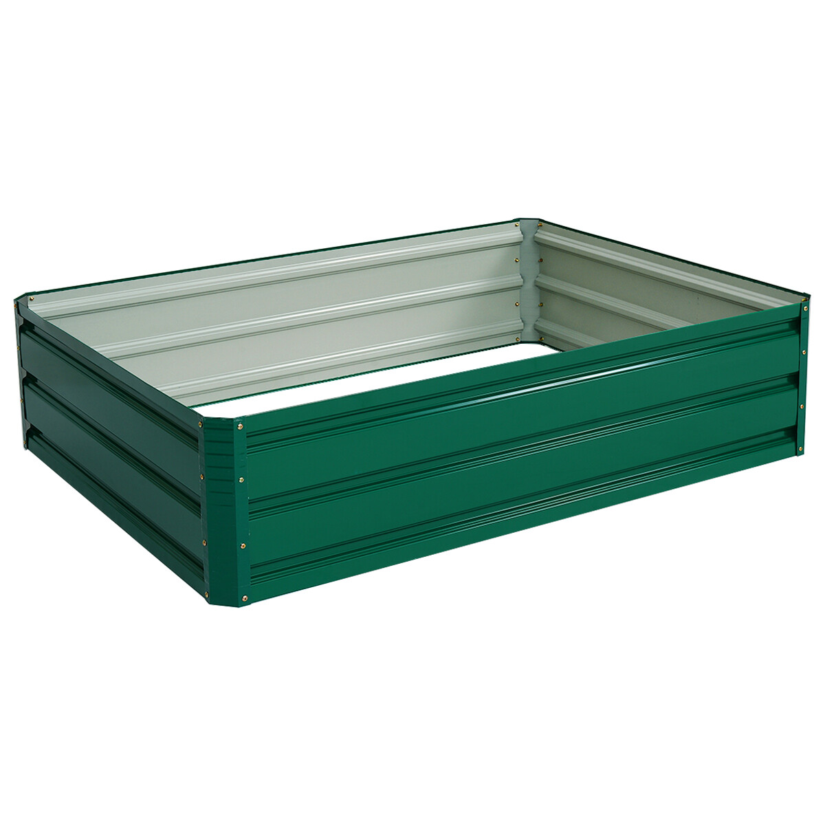Terasest lillepott, metallist lillepott, õue, metallist raam, 4 paneeliga, 120 x 90 x 30 cm, roheline