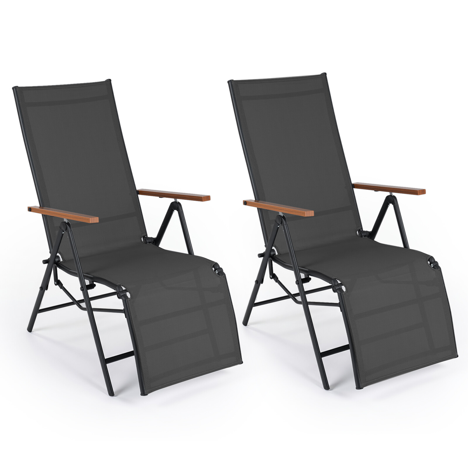 Immagine prodotto - Set 2 sedie a sdraio pieghevoli
