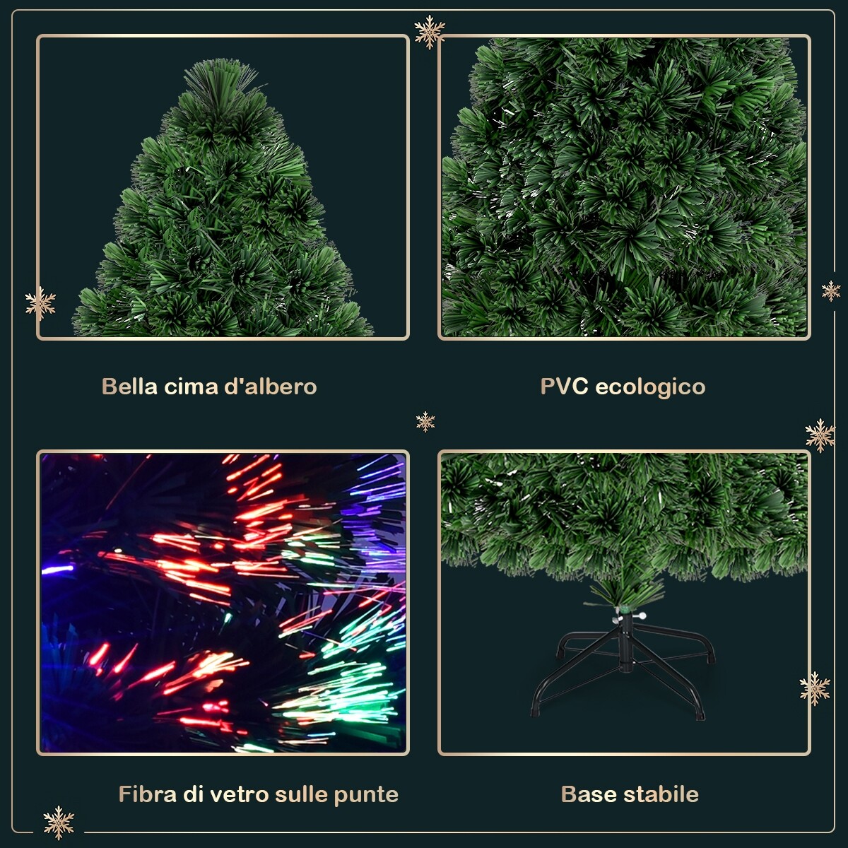 Kunstlik jõulupuu 150 cm LED-tuledega