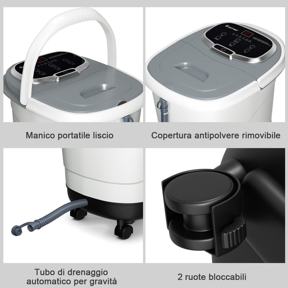 500 W infrapuna shiatsu jalamassaažiseade