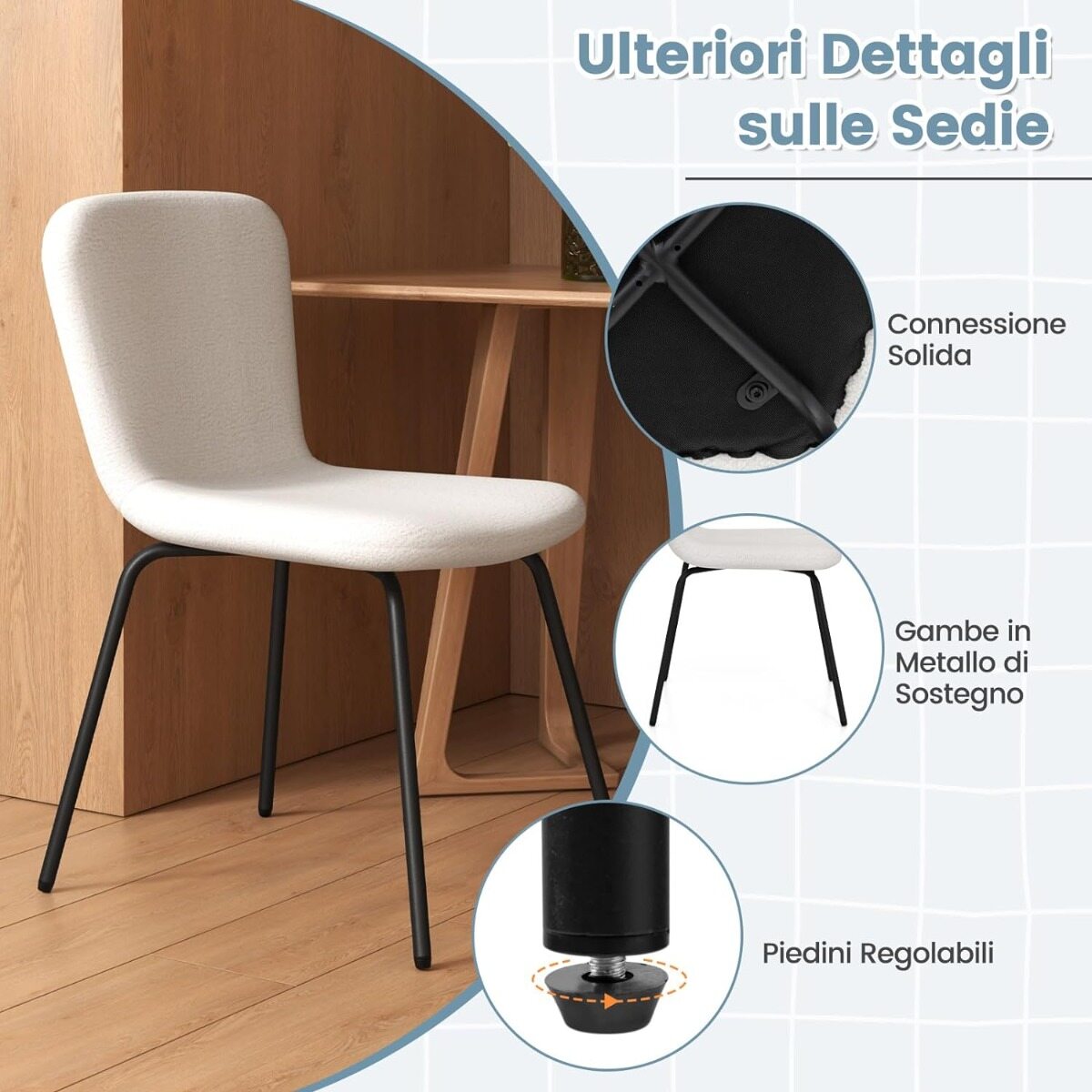 4 söögitoa tooli komplekt polsterdatud köögitoolid seljatoega 47 x 58 x 86 cm beež