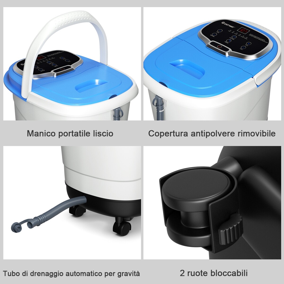 500 W infrapuna shiatsu jalamassaažiseade