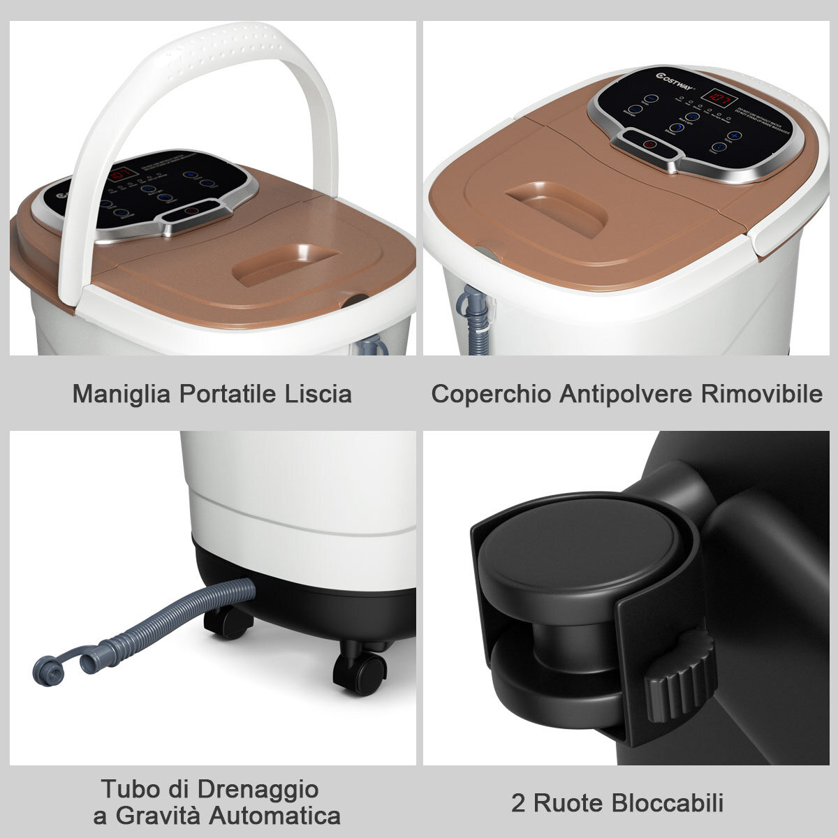 500 W infrapuna shiatsu jalamassaažiseade