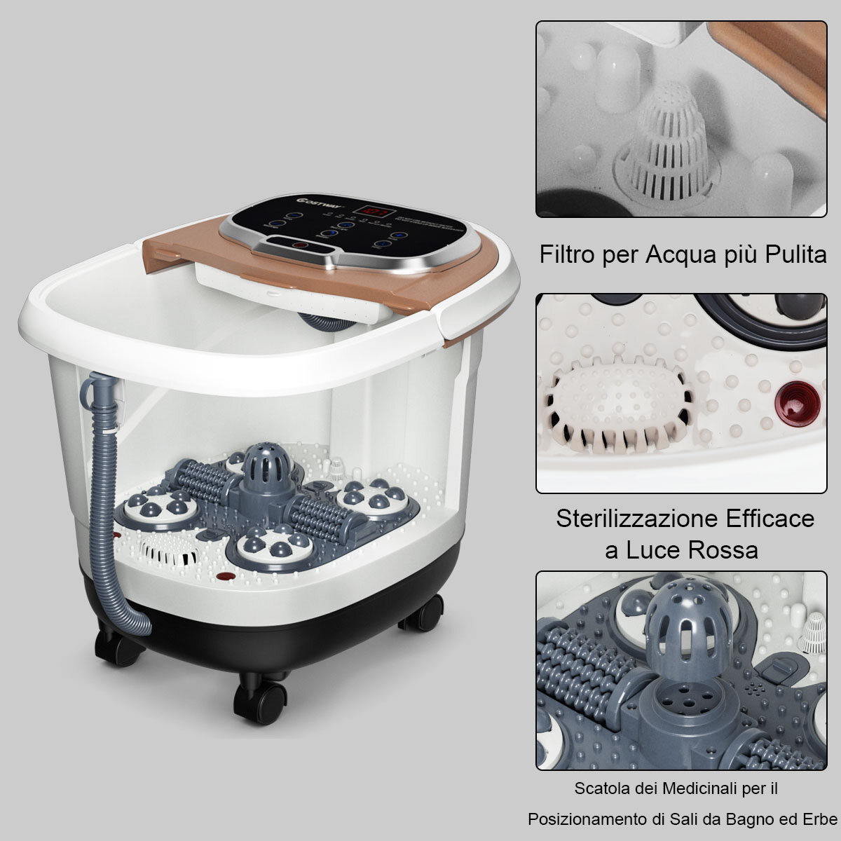 500 W infrapuna shiatsu jalamassaažiseade