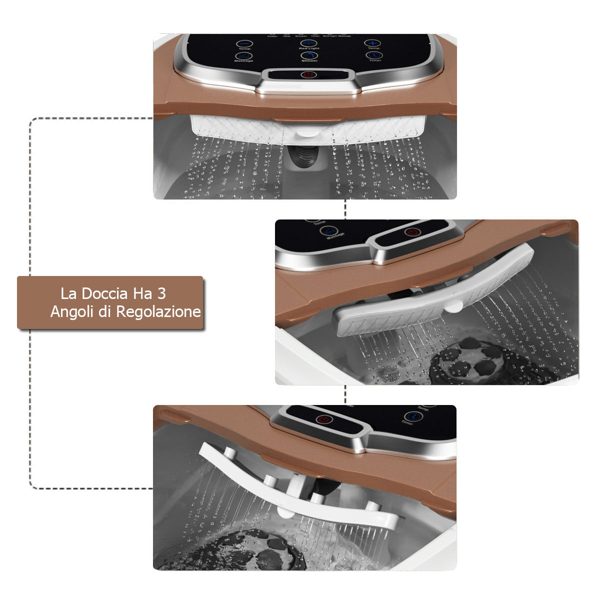 500 W infrapuna shiatsu jalamassaažiseade