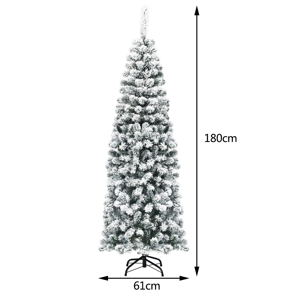 Kunstlik jõulupuu LED-tuledega 180 cm