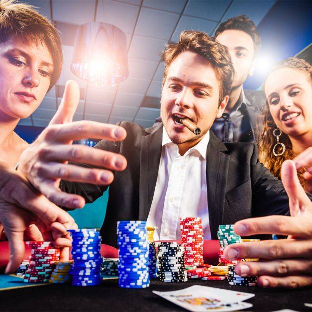 Pokkerižetoonide komplekt alumiiniumkarbis Texas Hold’em pokkerikomplekt – hõbedane
