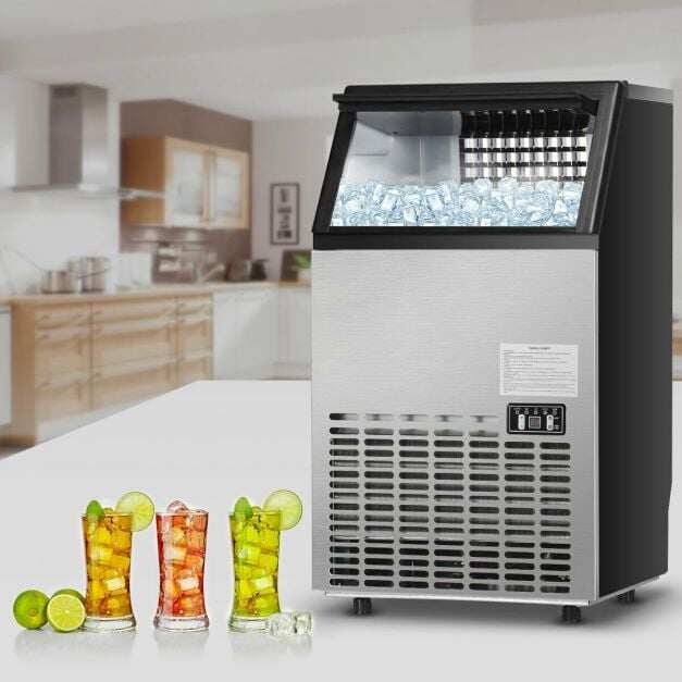 Costway 50KG/24H Commercial Ice Cube Making Machine for Home Office Bar