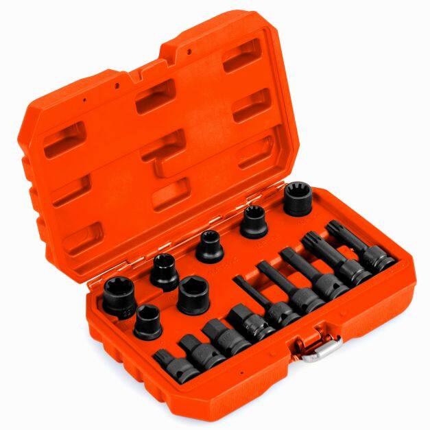 Costway 16 Piece Steel Socket Set with Box & 1/2” Drive Wrench Socket Set Orange Costway 16 Piece Steel Socket Set with Box & 1/2” Drive Wrench Socket Set Orange