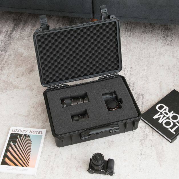 Portable Waterproof Hard Case with Customizable Fit Foam-45 x 34 x 18 cm Portable Waterproof Hard Case with Customizable Fit Foam-45 x 34 x 18 cm