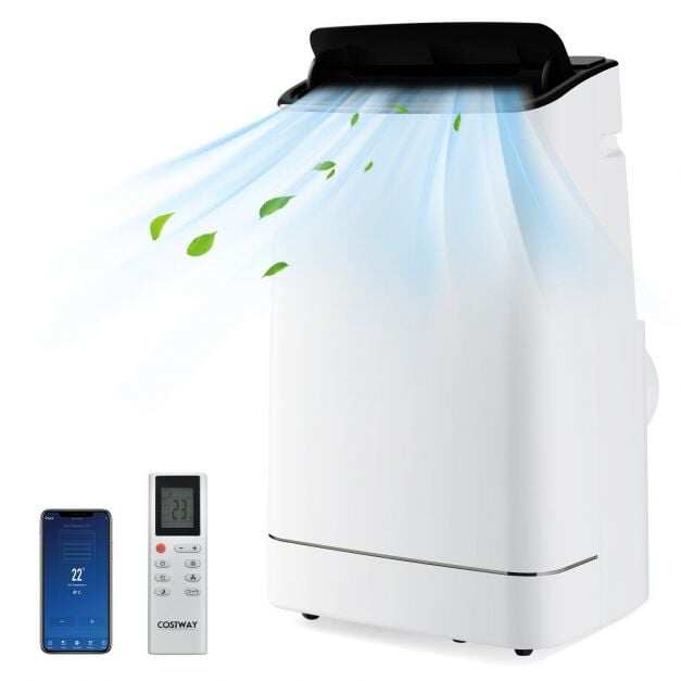 18000 BTU Portable 4-in-1 Air Conditioner with APP Control-White