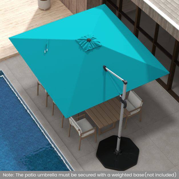 300 cm terrassi konsoolvari 360° pöörlemise ja reguleeritava kaldega - sinine