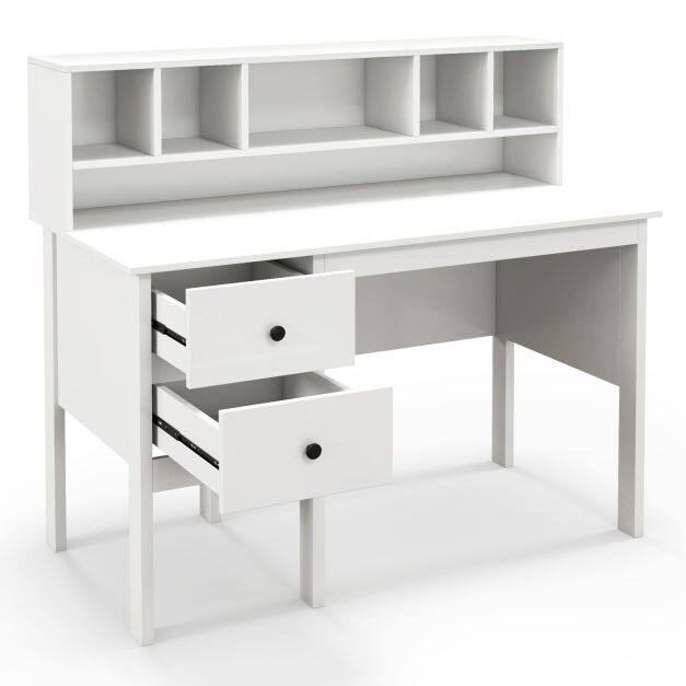 Immagine prodotto - Scrivania porta PC con libreria e cassetti
