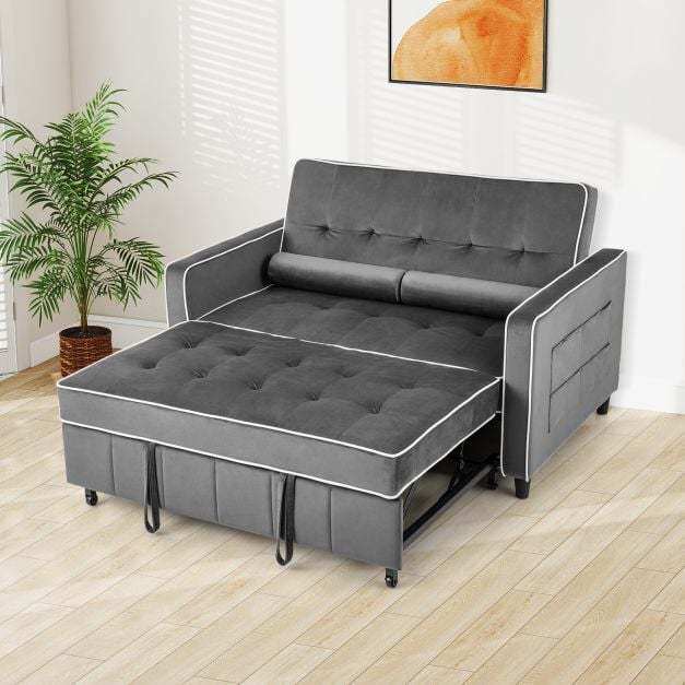 3-in-1 Convertible Sleeper Sofa Bed Pull Out Couch Bed Sourcing ...