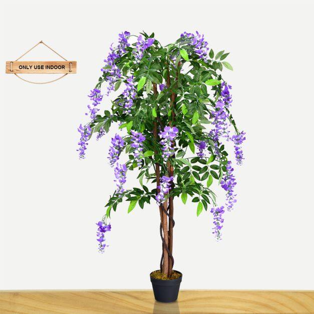 Kunstlik puu visteriaõitega 150cm