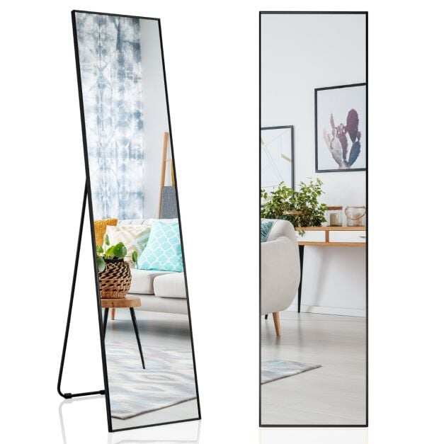 Seinale kinnitatav vabaltseisev peegel 160 x 40 cm