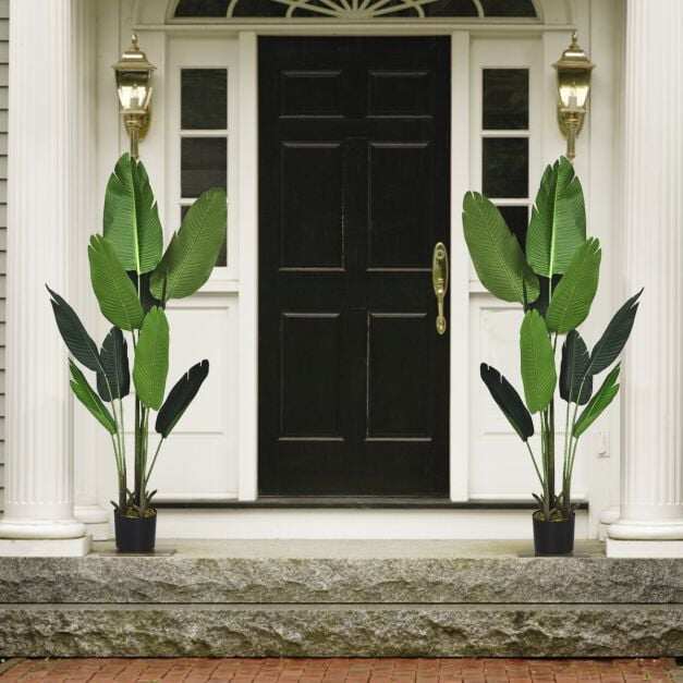 Kunstlik taim, kunstroheline taim, 160 cm, troopiline palm, kunstlik monstera, madu