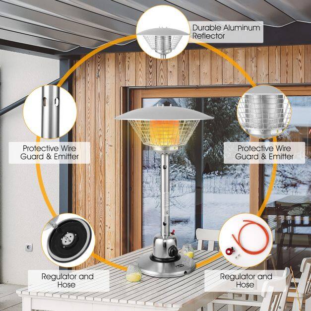 4 kW kaasaskantav lauakütteseade kahe kuumusastmega