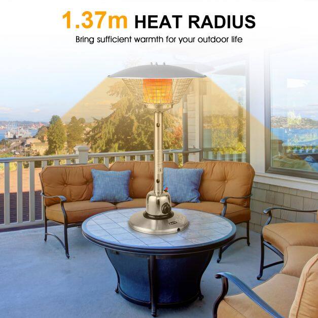 4 kW kaasaskantav lauakütteseade kahe kuumusastmega