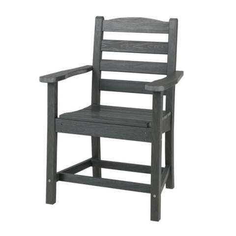 Terrassisöögitool HDPE, igale ilmale sobiv Adirondacki tugitool kumera istmega - hall