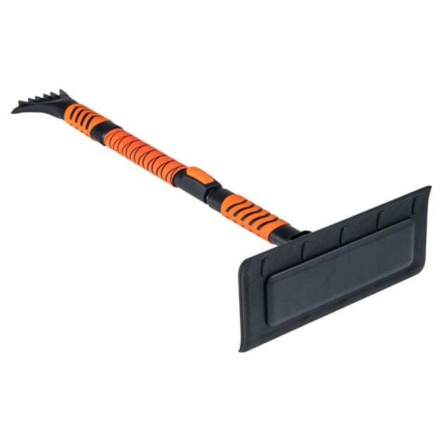 2-ühes pikendatav lumelabidas 104 cm jääkaabits - oranž