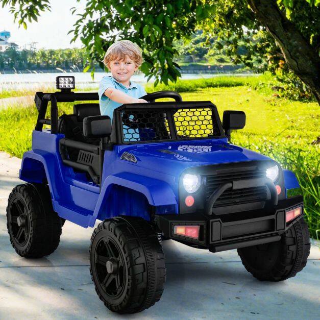 12V Kids Ride on Car with Remote Control and Music-Navy