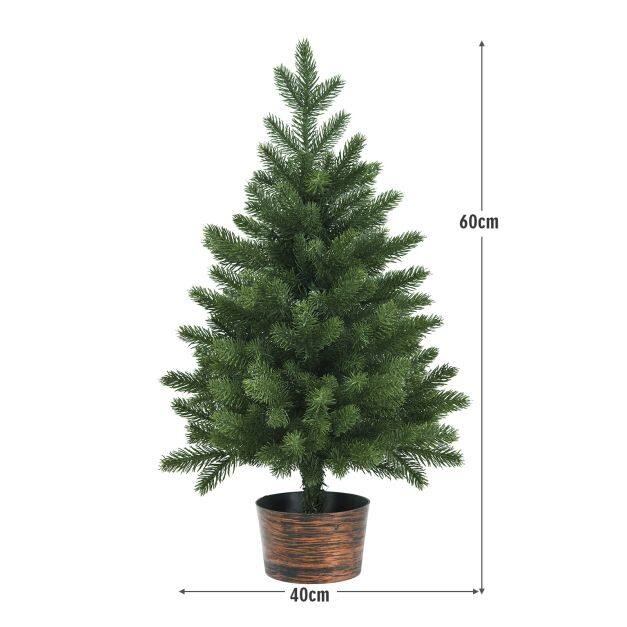 Kunstlik väike jõulupuu potis 60 cm lopsakas