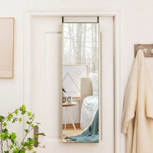 Kõrge ristkülikukujuline riputatav peegel 120 x 37 cm