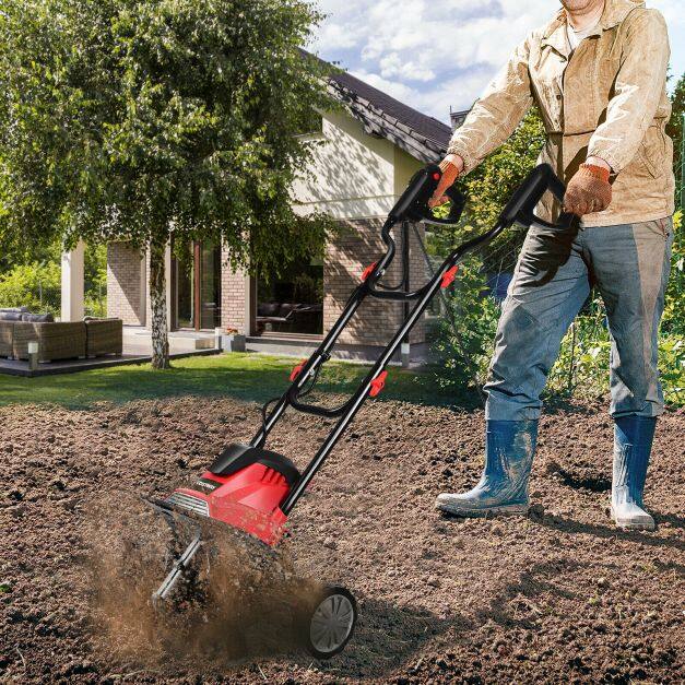 1200W Electric Garden Tiller/Cultivator with 4 Blade Till 1200W Electric Garden Tiller/Cultivator with 4 Blade Till
