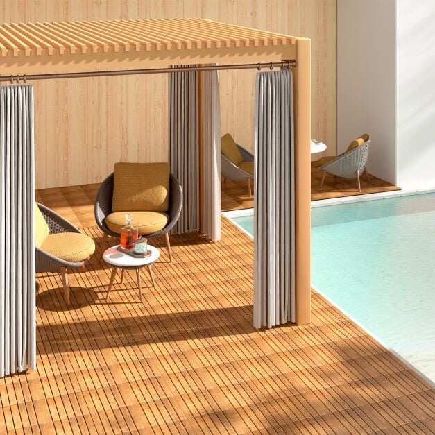 54 PCS Interlocking Patio Deck Tile for Outdoor and Indoor Patio Garden Balcony