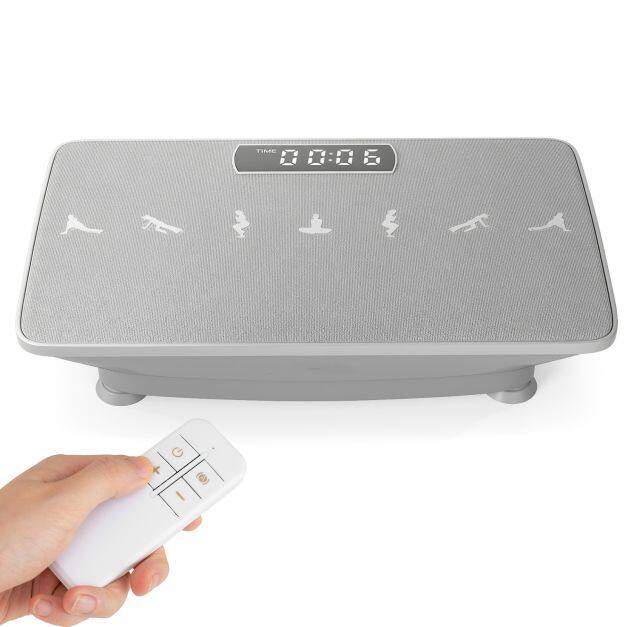 Vibration Plate Exercise Machine with Gravity Sensor for Home-Grey Vibration Plate Exercise Machine with Gravity Sensor for Home-Grey