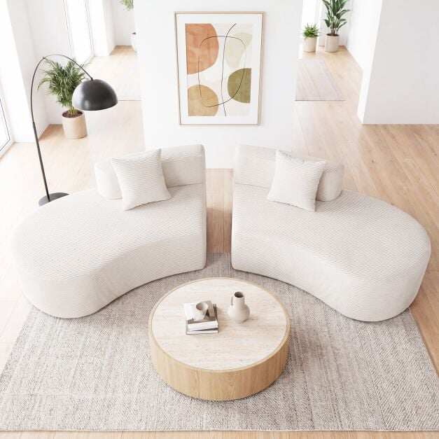 303,5 cm moodulvelvetist diivan, kumer diivan 3 padjaga, kondita nurgadiivan