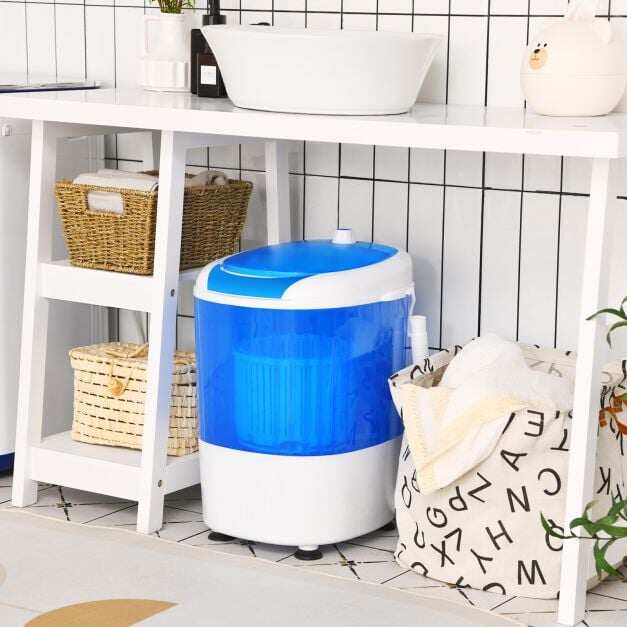 2 in 1 Mini Single Tub Washer Spin Dryer Semi-automatic 2 in 1 Mini Single Tub Washer Spin Dryer Semi-automatic