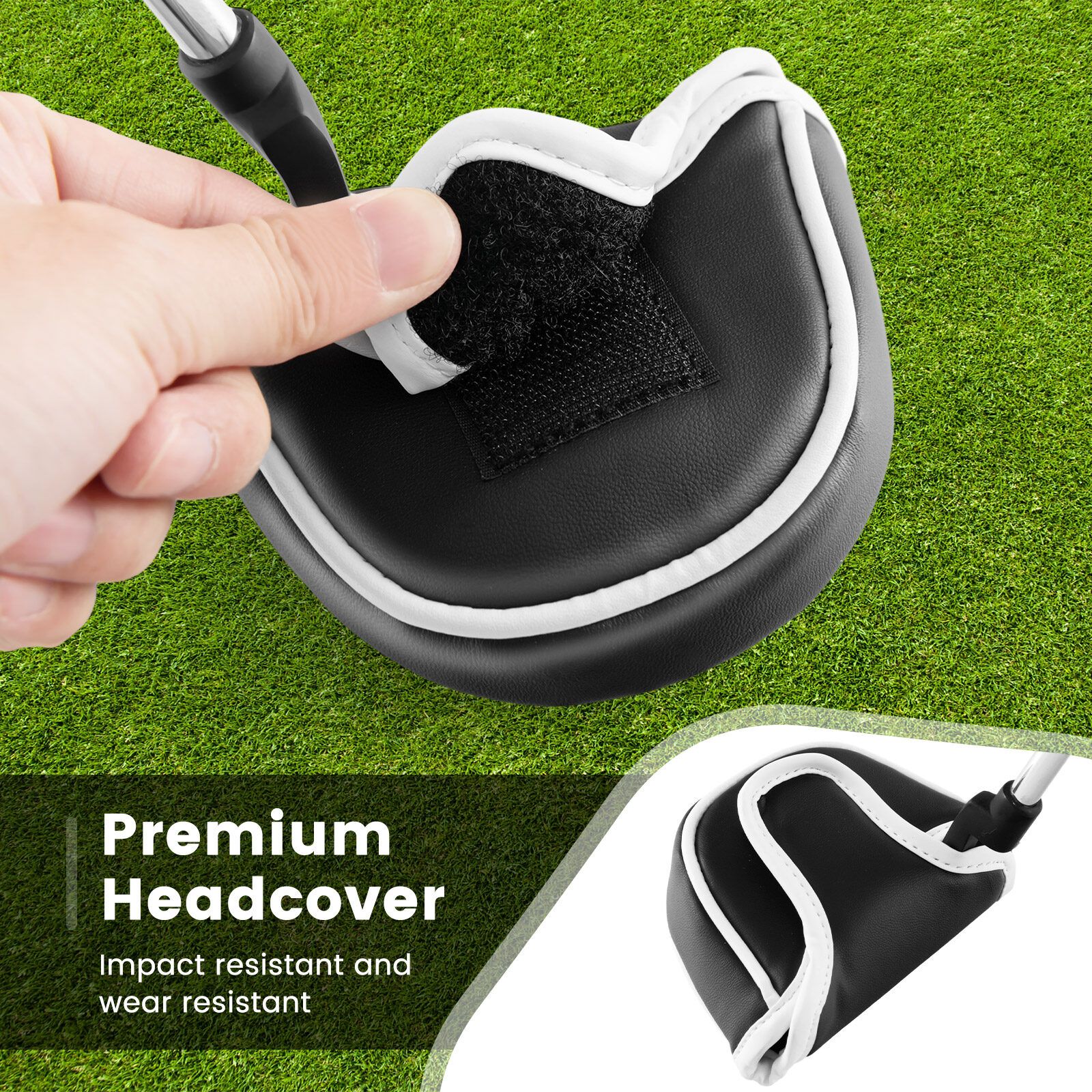 Golfi putter peakattega 89 cm Mallet stiilis putter paremakäelistele