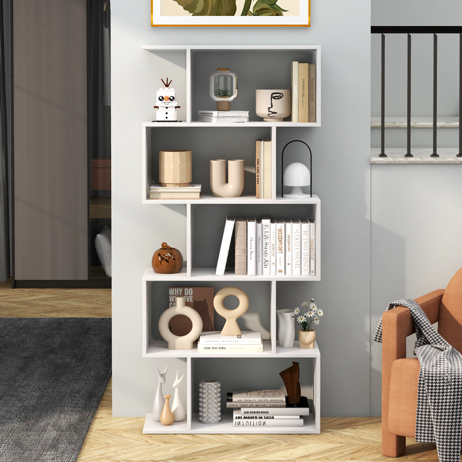 Immagine prodotto - Scaffale divisorio moderno bianco