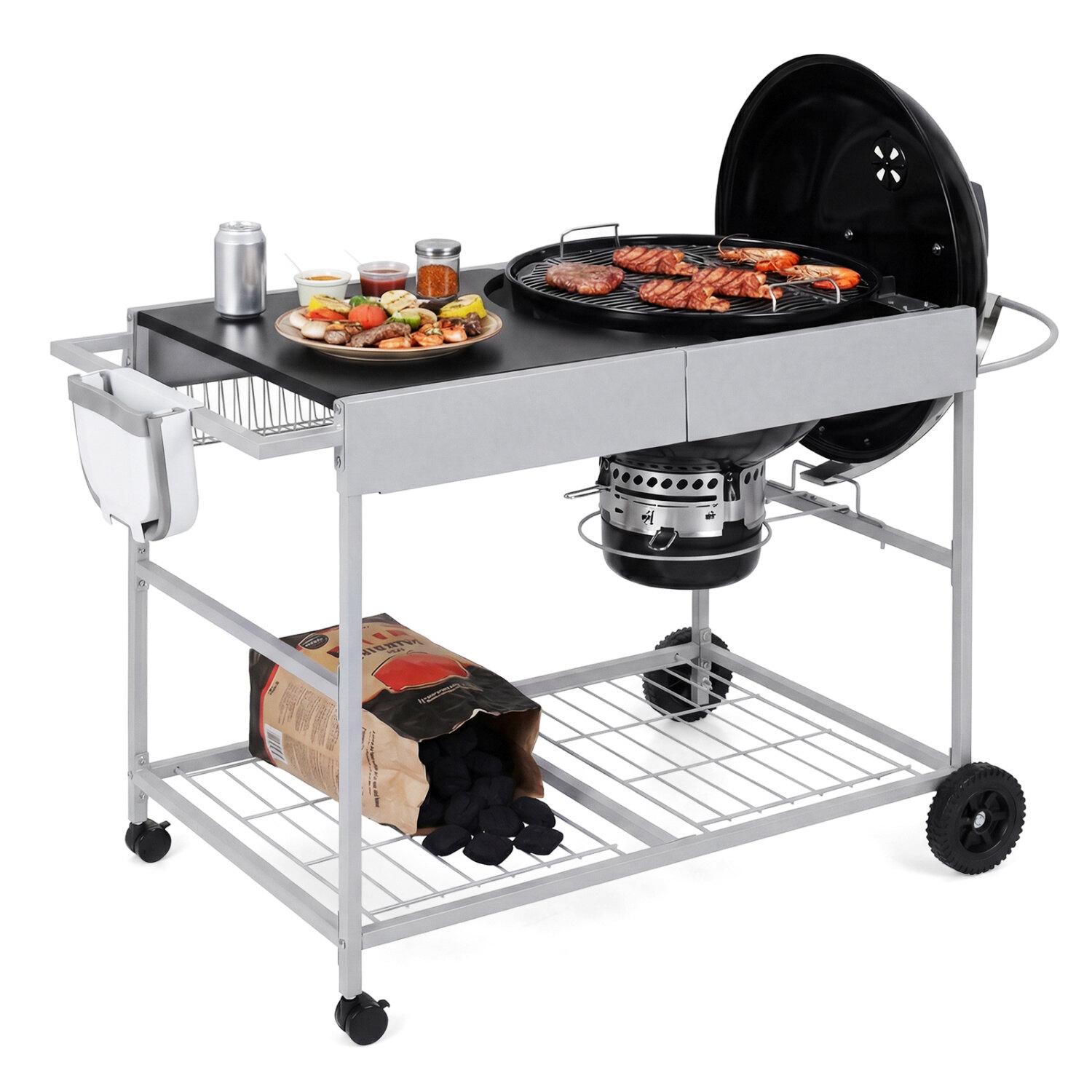 Weber Original Kettle'i teisaldatav grilllaud 18/56 cm telkimiseks - must