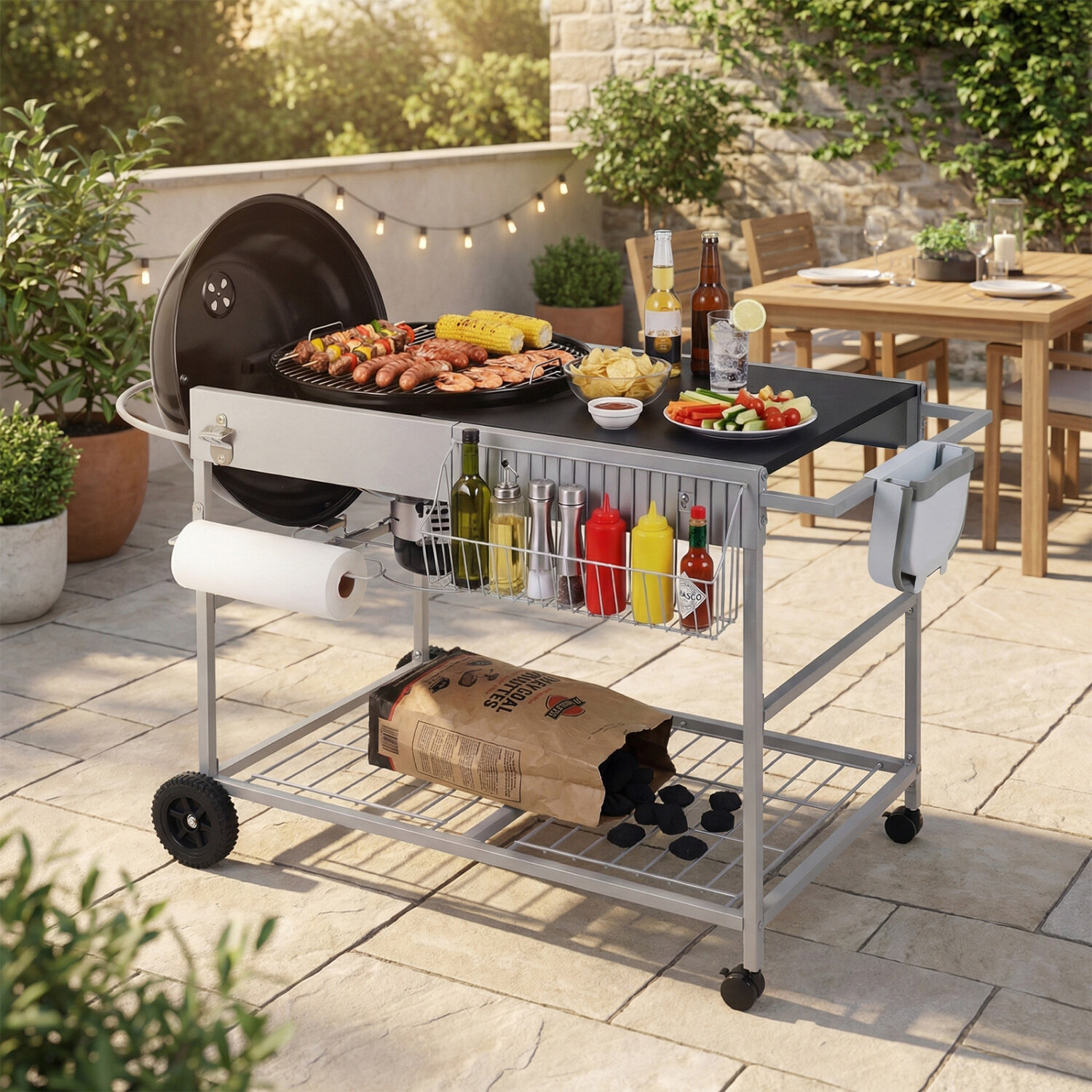 Weber Original Kettle'i teisaldatav grilllaud 18/56 cm telkimiseks - must
