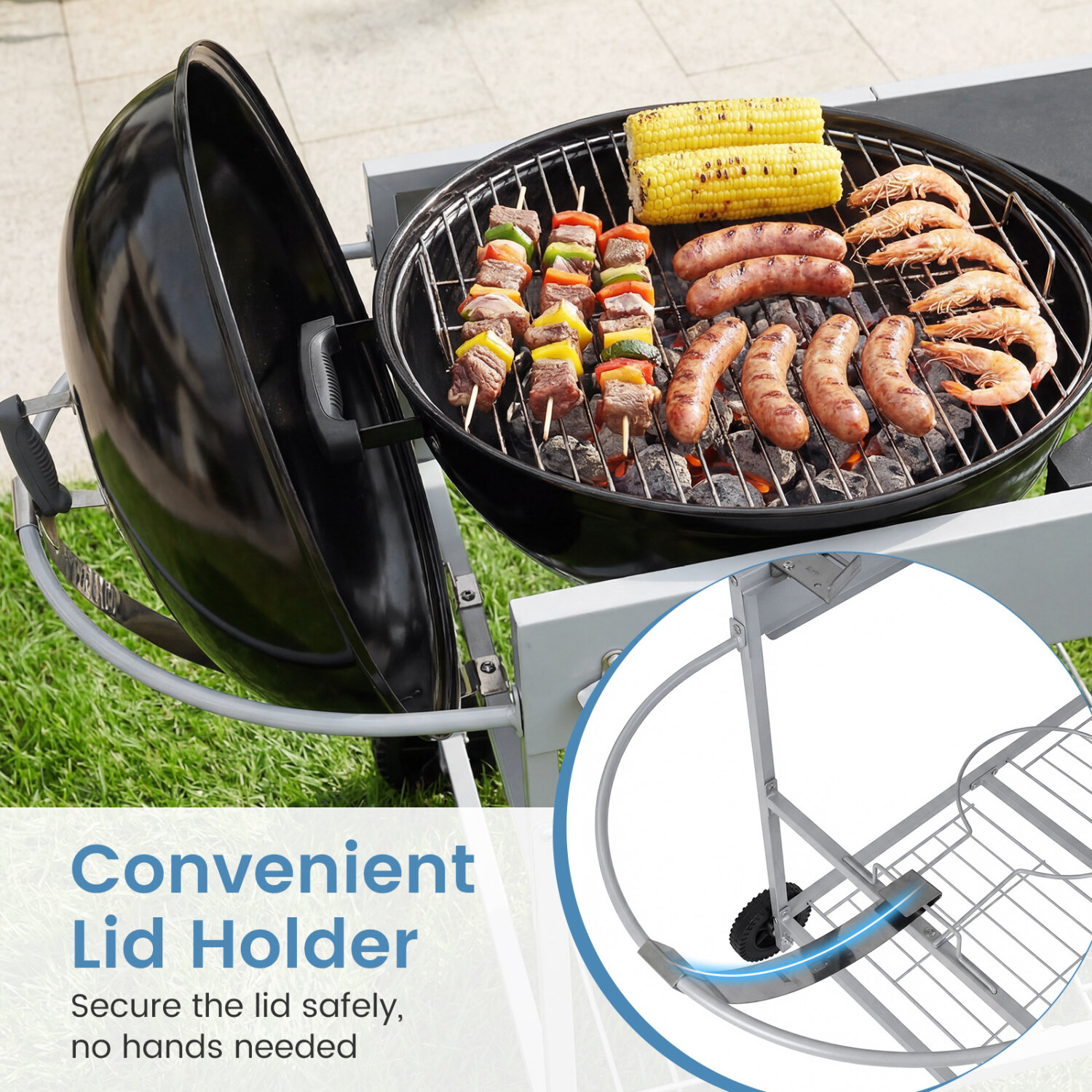 Weber Original Kettle'i teisaldatav grilllaud 18/56 cm telkimiseks - must